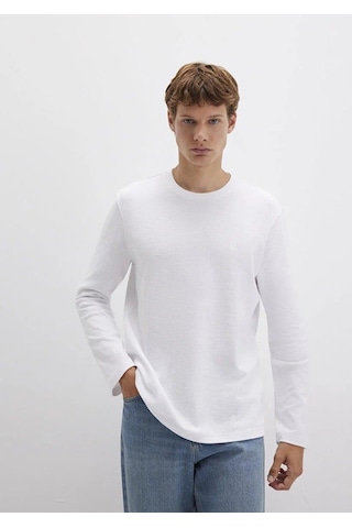 Mavi Erkek Sweat M065755-620-22497 Beyaz