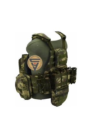 Nature Multifonksiyonel Cordura Askeri Taktik Yelek Haki Kamuflaj