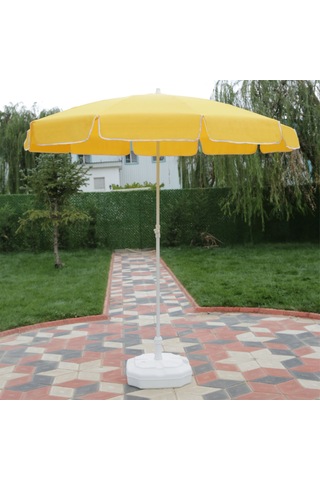 Ods Plaj Şemsiyesi 180/8 Bidonlu - Sarı Sarı