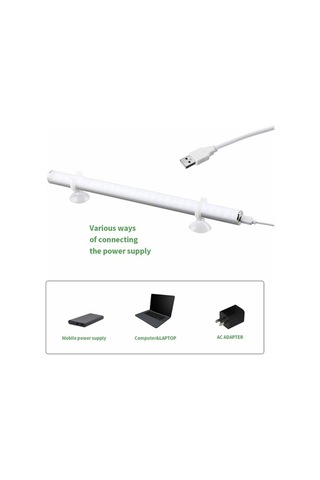 Dancemonkey Cbtx Mfl-01 Vantuz Monteli Ayna Ön Makyaj Dolgu Işı, Şarj Edilebilir Alüminyum Alaşımlı Işık Çubuğu Beyaz