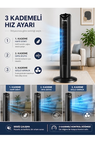 Breeze Mx-bt320 32 Kule Tipi Vantilatör 45w 3 Kademeli