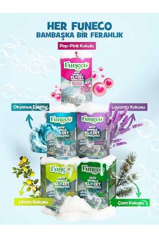 Pop Pınk Klozet Tuvalet Wc Temizleyici, Avantajlı Set, 2 Kutu, 8 Paket Aktif Köpüklü, Ekolojik