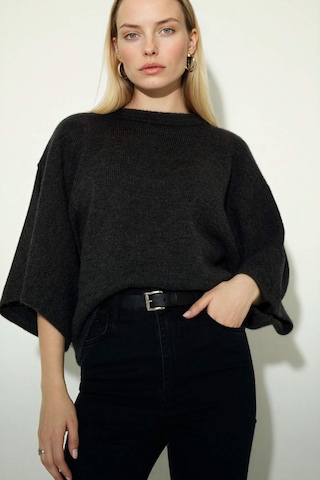 Defacto Bisiklet Yaka Triko Kazak G4198ax26spar104 Antrasit-ar104