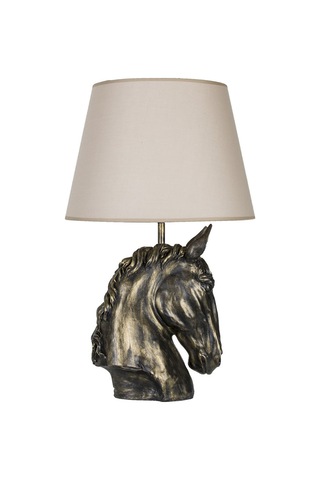 Qdec Modern Dizayn At Abajur Gold Bej Diğer