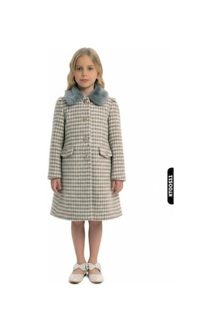 Xo Kids Kız Çocuk Kaban 8-12 Yaş 1057 Gri