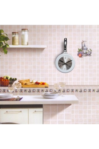 Pazly Tavası Suntek Sevimli Sanat Saati Kızartma Inç Duvar Beyaz Beyaz 8 Rm Çok Renkli