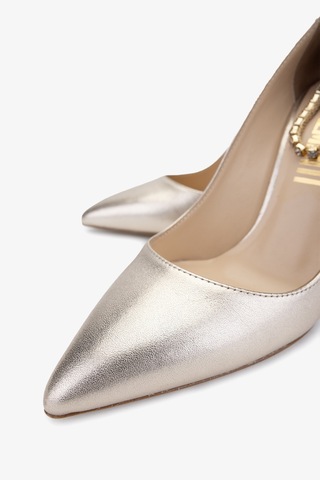 Valmenti Yuki Kadın Gold Hakiki Deri Topuklu Ayakkabı 613 27350 Bn Ayk Y24 Gold