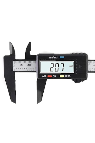 Kumpas Dijital Karbon Fiber Hassas 150mm Kalınlık Ölçer