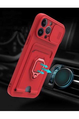 Apple Uyumlu iPhone 13 Pro Kılıf Zore Pelit Kapak Siyah
