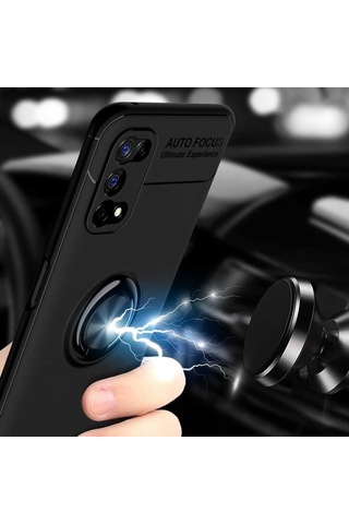 Realme 7 Pro Kilif Yüzüklü Magnetli Ravel Case 389753113