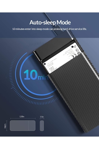 Samdoo Orıco 2521c3 2.5" Sata Ssd/hdd Kutusu, Usb3.1 Type-c, Uasp İle 5gbps, 4tb Destek, Araçsız Kurulum, Windows/mac/linux Uyumlu