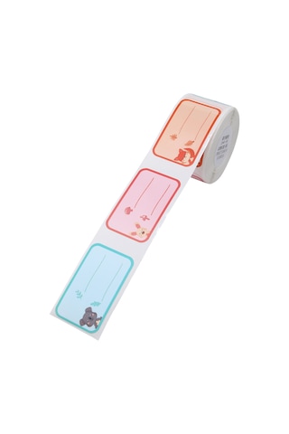 Aubyhe D101 Uyumlu 24x40mm 160 Yaprak Termal Etiket Kağıdı - Hayvan Federasyonu Serisi 1 Rulo