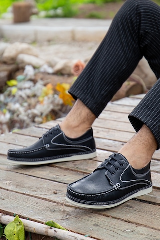 Daxtors D0607 Günlük Ortopedik Erkek Casual Ayakkabı Siyah
