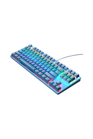 Leaven K550 87 Tuşlu Yeşil Switch Kablolu RGB Mekanik Oyuncu Klavye