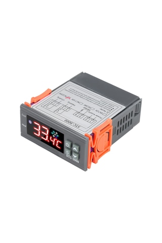 Stc-3000 Mikrobilgisayar Sıcaklık Kontrol Cihazı 110-220v Dijital Termoregülatör Ntc Probu Soğuk Isı Sensörü