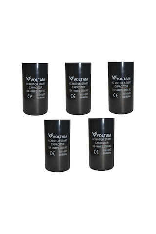 Voltam 124-149 Mf 5' Li Paket 250 Volt Ac İlk Devre Hareketi Kondansatör