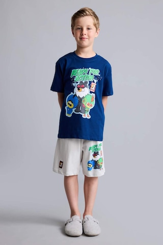 Defacto Super 1 Takım Lisanslı Regular Fıt Elastik Bel 2li Lacivert Pijama Takımı Erkek Çocuk H7975a826hsnv30 Lacivert-nv30