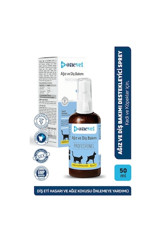 Onevet Kedi ve Köpekler İçin Ağız ve Diş Bakımı Destekleyici Damla 50 ml