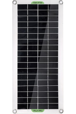 Wezone 30w Esnek Çok Kristal Güneş Paneli Seti - Güneş Paneli + Stabilizatör Kontrol Kutusu + Süspansiyon Aygıtları + Araç Şarj Cihazı