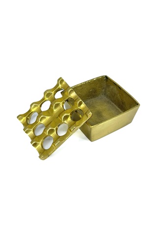 Pirinç Döküm Küllük Kare - 7,5 Cm X 7,5 Cm