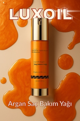 Insane Naturale Lux Oil Argan Saç Bakım Yağı 50 ML