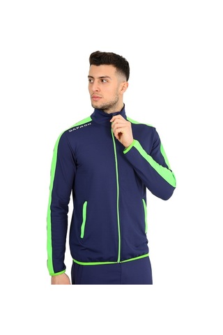 Dafron Star Tam Fermuar Erkek Eşofman Takımı - Lacivert - Fosforlu Yeşil