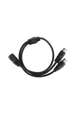 Hfambition 5pin Din Anahtarlı 1 Giriş 2 Çıkış Mıdı Splitter Kablosu - Pvc Kapaklı, Esnek, Çok Cihaz Bağlantısı