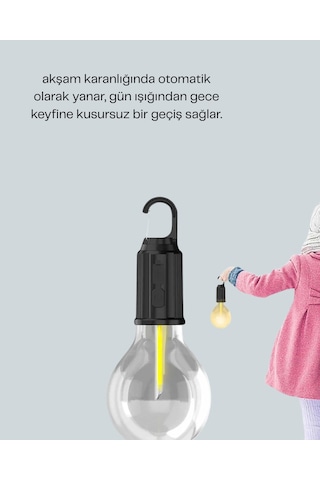 Mey İthalat C Tipi Şarjlı Asılabilir Kamp Feneri
