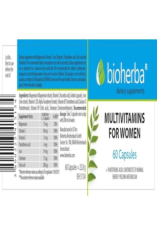 Bioherba Multivitamins For Women 60 Capsules