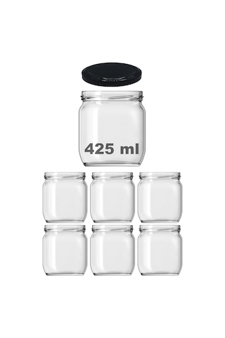 Afracam 10-1000 Ml Farklı Boyutlarda Kavanoz 10-1000 Arası Cc Konserve Metal Kapaklı Cam Kavanoz 6 Adet Şeffaf, 4 Genel