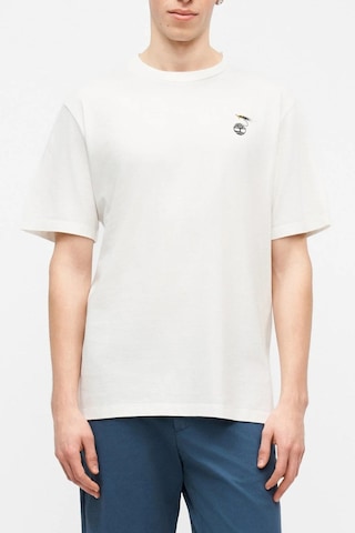 Timberland Comfortable Fit Erkek Beyaz Slogan T-shirt-15632