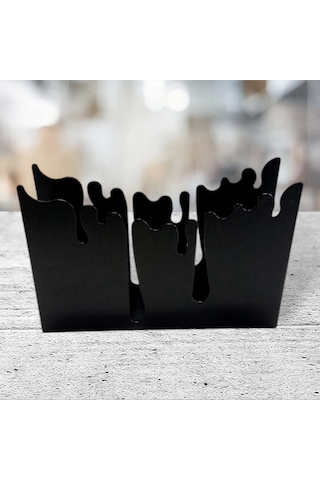 Glare Peçetelik Damla Mat Siyah Siyah