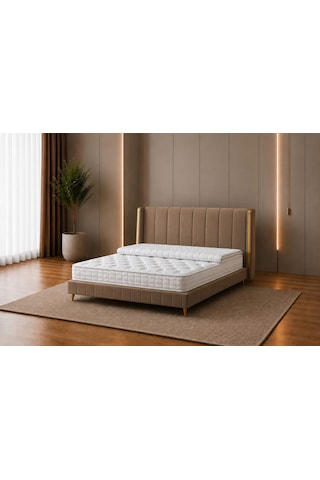 Starline Plus Fermuarlı Pedli Ultra Full Ortopedik Yaylı Yatak 30 Cm Tek Ve Çift Kişilik Beyaz