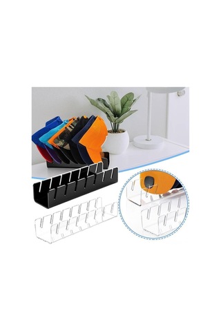 Symbee Akrilik Ev Hat Şekeri - N Tipi 2 Adet, Şeffaf, 7 Şapka Kapasitesi, Ev Dekorasyonu Ve Organize Edici 290x76x58mm Şeffaf