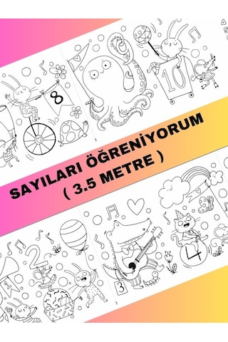 Ayıları Öğreniyorum Boyama Kağıdı 3.5 Metre