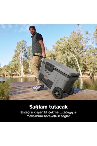 Ninja Frostvault Tekerlekli Cooler 42 Litre - Gri