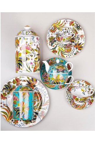 Lucky Art Yvette 6 Lı Kahve Fincanı Çok Renkli