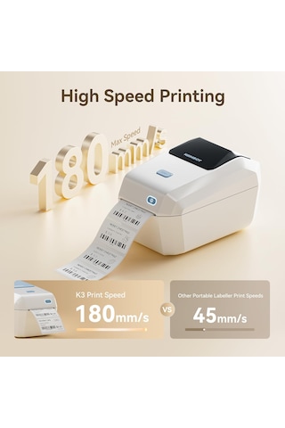 Niimbot K3B Etiket Yazıcı Krem