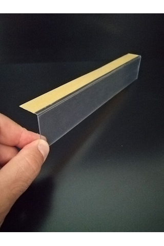 10 Adet Yapışkanlı Etiketlik Profil 24 x 4 CM Raf Etiketlik İsimlik