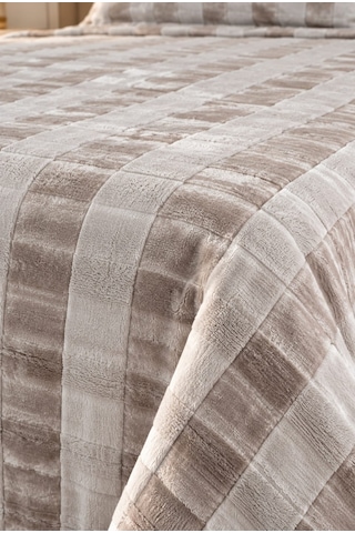 Kapreo Home Hennesey 3 Parça Comforter Yorgan Yatak Örtüsü Seti Çift Kişilik 240x260 Cappuccino