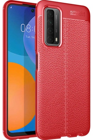 Huawei P Smart 2021 Kilif Zore Deri Görünümlü Kamera Korumali Sil 466431293