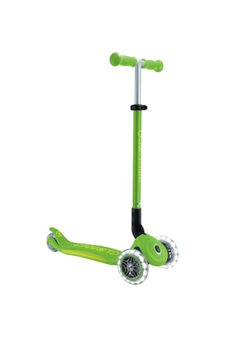 Globber Elite Deluxe Işıklı Scooter - Elma Yeşili Renkli