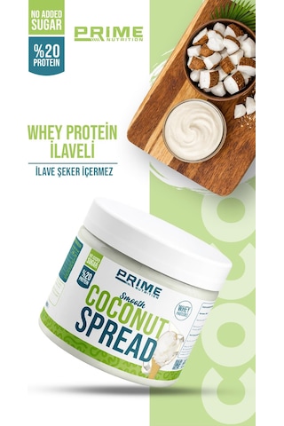 Prime Nutrition Smooth Coconut Protein Spread 350 Gram Hindistan Cevizi Kreması
