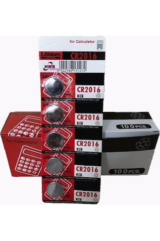 Maxell CR2016 3V Lityum Düğme Pil 5 x 20'li