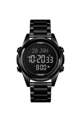 Skmeı Müslüman Dijital Saat - Namaz Qibla Pusulası, Hijri Takvimi, Kur'an Ayraç, Şehir Seçim Fonksiyonu, Tarih, Hafta, Alarm, Arka Işık, 3atm Su Geçirmez, Erkek Azan Saatleri, İslami Bileklik, Erkek Çok Renkli