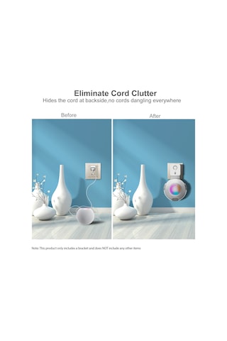 Youmex Homepod Mini Duvar Tutucu, Akıllı Ev Hoparlör Aksesuarı, Elektrik Kablosu Yönetimi, Boşluk Tasarrufu, Abs Malzeme, Beyaz Renk