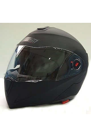 Free-M 961 Çeneden Açılır Kask Güneş Vizörlü (Mat Siyah)