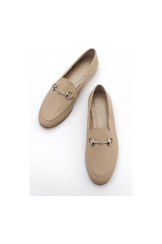 Luvishoes F03 Biskuvi Cilt Kadın Babet Koyu Bej