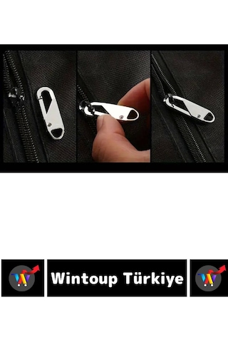 Premium Dikiş Kurulum Gerektirmez Ayakkabı Çanta Valiz Mont Fermuar Sürgüsü Başlığı 2 Adet