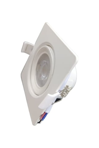 Rıo Led Spot 5W Cob Led Beyaz Kasa Kare Beyaz Işık